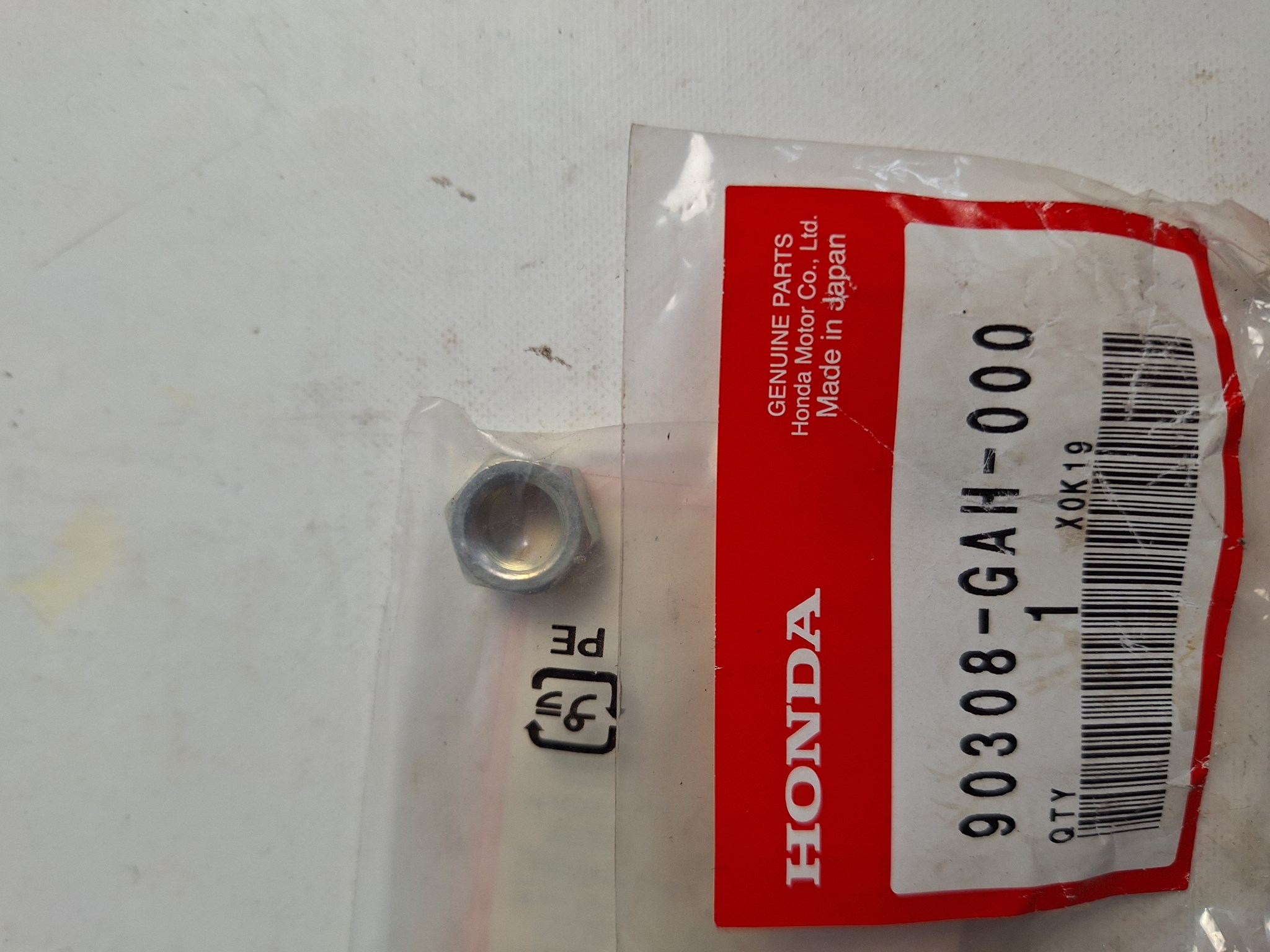 Picture of MUTTER, HEX., 10MM  90308-GAH-000  SK50MM
